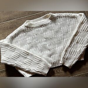 Willow & Wind Chunky Knit Ultra Cropped Sweater Size M
